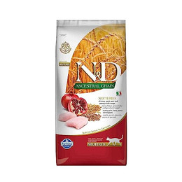 Produktbild von Farmina N&D Ancestral Adult Cat Neutered Huhn, Dinkel, Hafer und Granatapfel - 10 kg