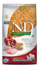 Produktbild von FARMINA N&D Ancestral Grain Dog Huhn Senior Medium & Maxi - 2,5 kg
