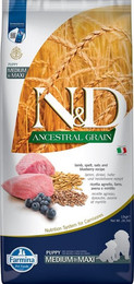 Produktbild von Farmina N&D Ancestral Grain Lamm & Heidelbeere Puppy Medium & Maxi - 12 kg