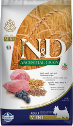 Produktbild von Farmina N&D Ancestral Grain Mini Lamm & Heidelbeere - 2 x 7 kg