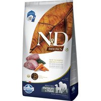 Produktbild von Farmina N&D Dog Brown Adult Medium & Maxi mit Lamm, Karotte & Spirulina - 2 x 7 kg