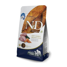 Produktbild von Farmina N&D Dog Brown Adult Medium & Maxi mit Lamm, Karotte & Spirulina - 7 kg