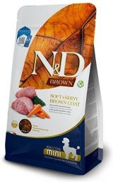 Produktbild von Farmina N&D Dog Brown Adult Mini Lamm, Karotte & Spirulina - 2 kg