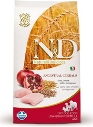 Produktbild von Farmina N&D Getreidearm Adult Mini Huhn und Granatapfel Trockenfutter - 2,5 kg