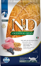 Produktbild von Farmina N&D Low Ancestral Grain Lamm & Heidelbeere Adult Katze - 5 kg