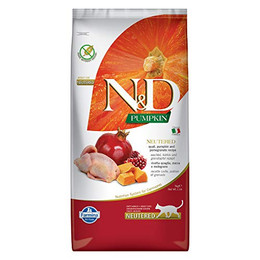 Produktbild von Farmina N&D Neutered Adult Kürbis, Wachtel & Granatapfel für kastrierte Katzen - 5 kg