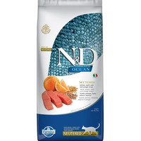 Produktbild von FARMINA N&D Ocean Adult Cat Neutered Lachs Dinkel Hafer Orange - 10 kg