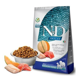 Produktbild von Farmina N&D Ocean Dog Adult Medium & Maxi Lachs, Kabeljau, Kürbis & Cantaloupe - 2,5 kg