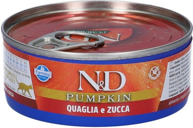Farmina N&D Pumpkin Adult Nassfutter - Wachtel & Kürbis - 24 x 70 g – Bild 1 von 5