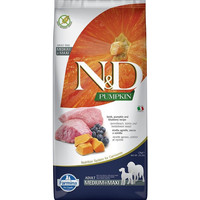 Produktbild von Farmina N&D Pumpkin Dog Lamm Adult Medium Maxi 2x12kg