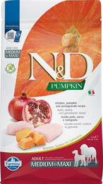 Produktbild von Farmina N&D Pumpkin Huhn & Granatapfel Adult Medium & Maxi - 2,5 kg