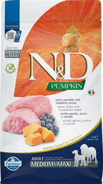 Produktbild von Farmina N&D Pumpkin Lamm & Heidelbeere Adult Medium & Maxi Hund - 2,5 kg