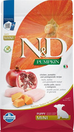 Produktbild von Farmina N&D Pumpkin Puppy Mini Hundefutter mit Huhn, Kürbis & Granatapfel - 2,5 kg