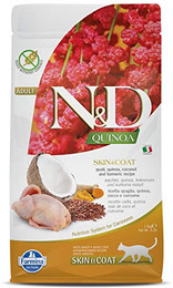 Produktbild von Farmina N&D Quinoa Adult Katzenfutter mit Wachtel und Kokosnuss - 1,5 kg