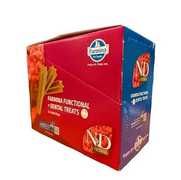 Produktbild von Farmina N&D Quinoa Dental Treat Skin Coat Ente Medium/Maxi - 7 x 100 g