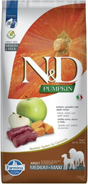 Produktbild von Farmina N&D Venison Pumpkin & Apple Adult Medium & Maxi Trockenfutter - 12 kg