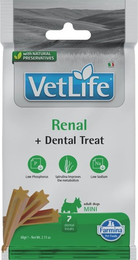 Produktbild von FARMINA Vet Life Dental Treat Renal Mini 60 g (7 pcs ) dentale Leckerlis für kleine Hunderassen