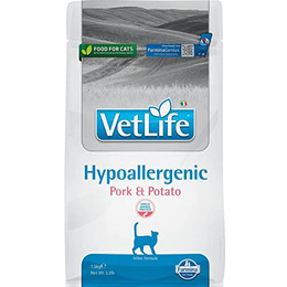 Produktbild von Farmina VetLife Hypoallergenic Adult Schwein & Süßkartoffel Katzenfutter - 1,5 kg