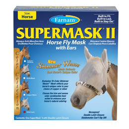 Produktbild von Farnam Supermask II Fliegenmaske mit Ohrenschutz für Pferde