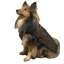 Produktbild von Fashion Dog Hunde-Regenmantel mit Fleecefutter Braun 27 cm