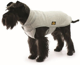 Produktbild von Fashion Dog Hundemantel Fleece-Hundemantel, Grau, 33 cm