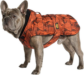 Produktbild von Fashion Dog Hundemantel Hunde-Steppmantel für Französische Bulldogge, Rost-Camouflage, 43 cm