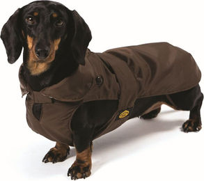 Fashion Dog Hundemantel Hundemantel speziell für Dackel, Braun, 33 cm – Bild 1 von 3