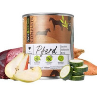 Produktbild von Favly Hundefutter Pferd mit Zucchini, Süßkartoffel & Birne - 24 x 800 g