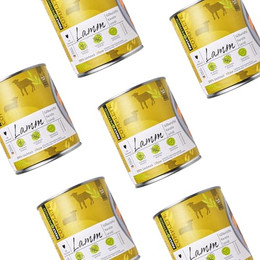 Produktbild von FAVLY Petfood Nassfutter Lamm mit Süßkartoffel, Karotte & Leinöl - 6 x 800 g