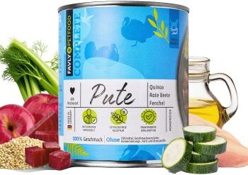 Produktbild von FAVLY Petfood Nassfutter Pute mit Quinoa, Rote Beete & Fenchel - 24 x 800 g