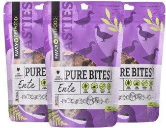 Produktbild von FAVLY Petfood PURE Bites Ente - 360 g