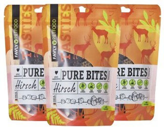 FAVLY Petfood PURE Bites Hirsch 360 g – Bild 1 von 3