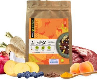 Produktbild von FAVLY Petfood Trockenfutter Wild mit Pastinake, Preiselbeeren & Kokos - 3 kg