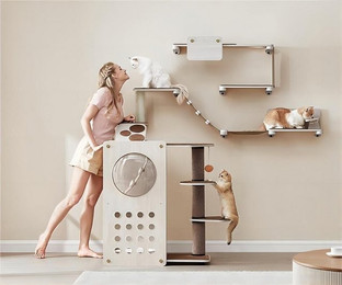 Produktbild von FEANDREA Clickat Land Katzenmöbel 7er Set Wand