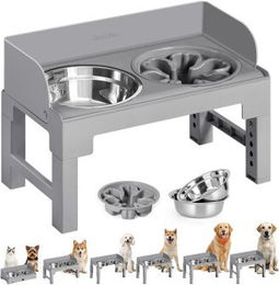 Produktbild von FEANDREA Futternapf in 6 Höhen verstellbar neigbar 3 Näpfe mitgeliefert