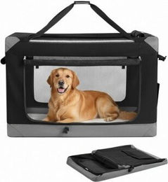 FEANDREA Hundebox faltbar, tragbar, Oxford-Gewebe, 4 Türen, mit Griffen und Seitenfach M-XXL – Bild 1 von 3