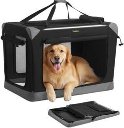 FEANDREA Hundebox faltbar, tragbar, Oxford-Gewebe, 4 Türen, mit Griffen und Seitenfach M-XXL – Bild 1 von 3