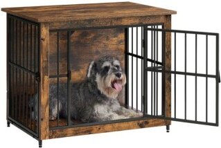 FEANDREA Hundekäfig Möbel Beistelltisch hochbelastbar M-L bis 20/32 kg – Bild 1 von 3