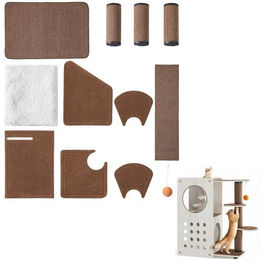 Produktbild von FEANDREA Katzen-Kletterwand Ersatzteilset für Clickat Kratzbaum