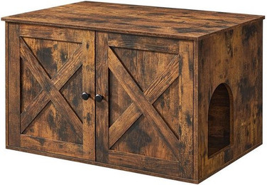 Produktbild von FEANDREA Katzenklo Schrank vintagebraun