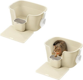 Produktbild von FEANDREA Katzentoilette für große Katzen mit hohen Seitenwänden und Schaufel