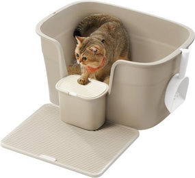 Produktbild von FEANDREA Katzentoilette für große Katzen mit hohen Seitenwänden und Schaufel
