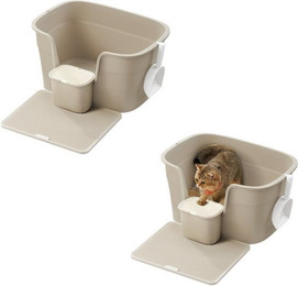 Produktbild von FEANDREA Katzentoilette für große Katzen mit hohen Seitenwänden und Schaufel