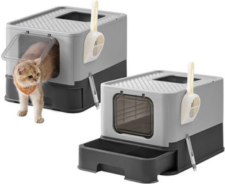Produktbild von FEANDREA Katzentoilette mit Deckel für Mehrkatzenhaushalte