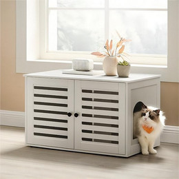 Produktbild von FEANDREA Katzentoilette mit Lamellentür