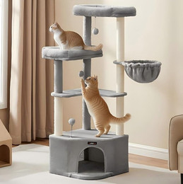 Produktbild von FEANDREA Kratzbaum für Raumecke, Katzenbaum mit