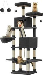 FEANDREA Kratzbaum Katzenbaum XXL 206 cm mit Kippschutz – Bild 1 von 5