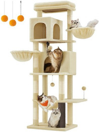 Produktbild von FEANDREA Kratzbaum mehrstöckig mit Höhlen und Liegemulden