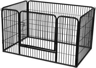 Produktbild von FEANDREA Welpenauslauf für Haustiere schwarz