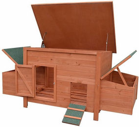 Produktbild von Feel2Home Hühnerstall Holz XXL mit 2 Nestboxen